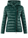 Утепленная куртка oodji для Женщины (зеленый), 10203051/33445/6900N