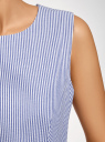 Платье с поясом без рукавов oodji для Женщины (синий), 12C13008-2/42583/7510S