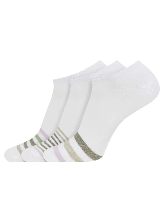 Комплект носков (3 пары) oodji для мужчины (белый), 7B231000T3/47469/21