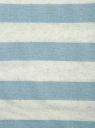 Футболка свободного силуэта из комбинированной ткани oodji для женщины (синий), 14708005-3/46862/7420S