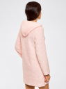 Платье домашнее с капюшоном oodji для женщины (розовый), 59801004-2/38319/4000O