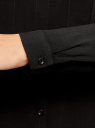 Блузка базовая из вискозы с нагрудными карманами oodji для Женщины (черный), 11411127B/26346/2900N