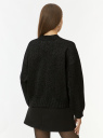 Джемпер с люрексом свободного силуэта oodji для Женщины (черный) Джемпер с люрексом свободного силуэта oodji для Женщины (черный), 63812699-1/50751/2900X