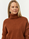 Свитер вязаный с шерстью oodji для Женщины (коричневый) Свитер вязаный с шерстью oodji для Женщины (коричневый), 64405104/51482/3100N
