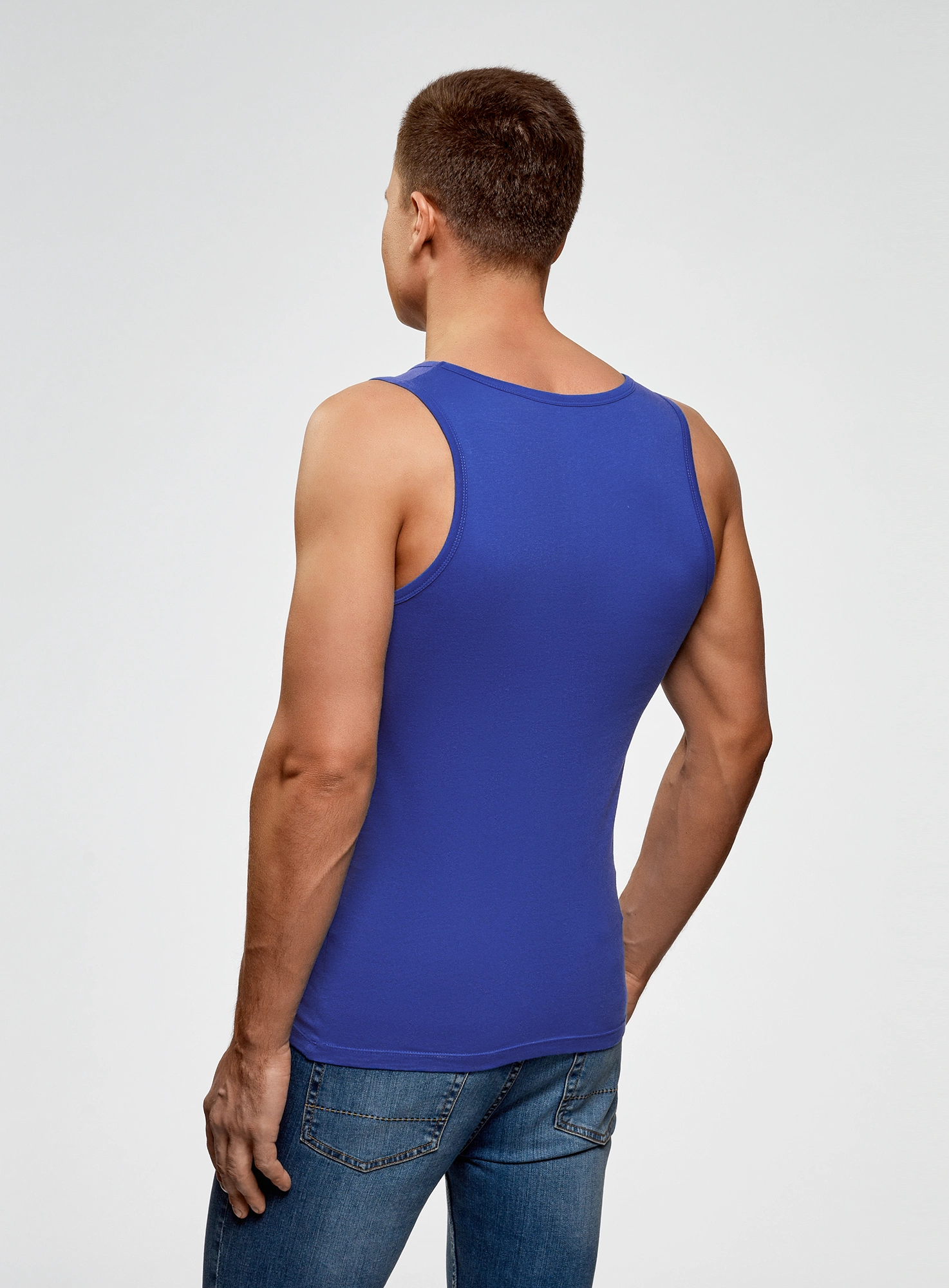 Купить майку базовую (Синий) в интернет-магазине мужской одежды 
